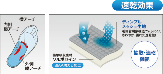 東レ 吸汗速乾ニット素材 フィールドセンサー