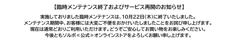 メンテナンス終了