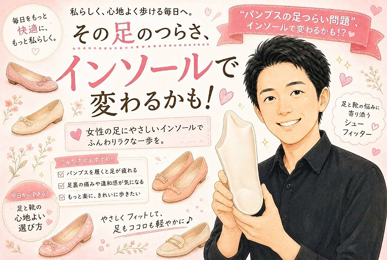 外反母趾 パンプス インソール 足の横アーチ 開張足 DSISソルボ